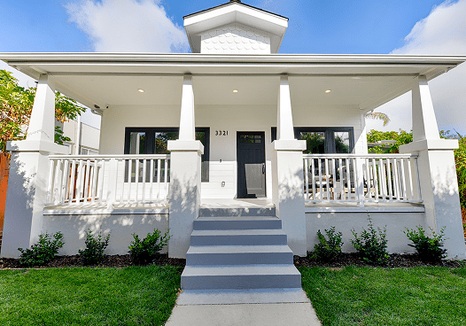 Charming house with columns and railing